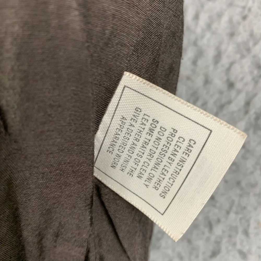 June Moto Jacket Women Small‎ Leather Brown Anthropologie